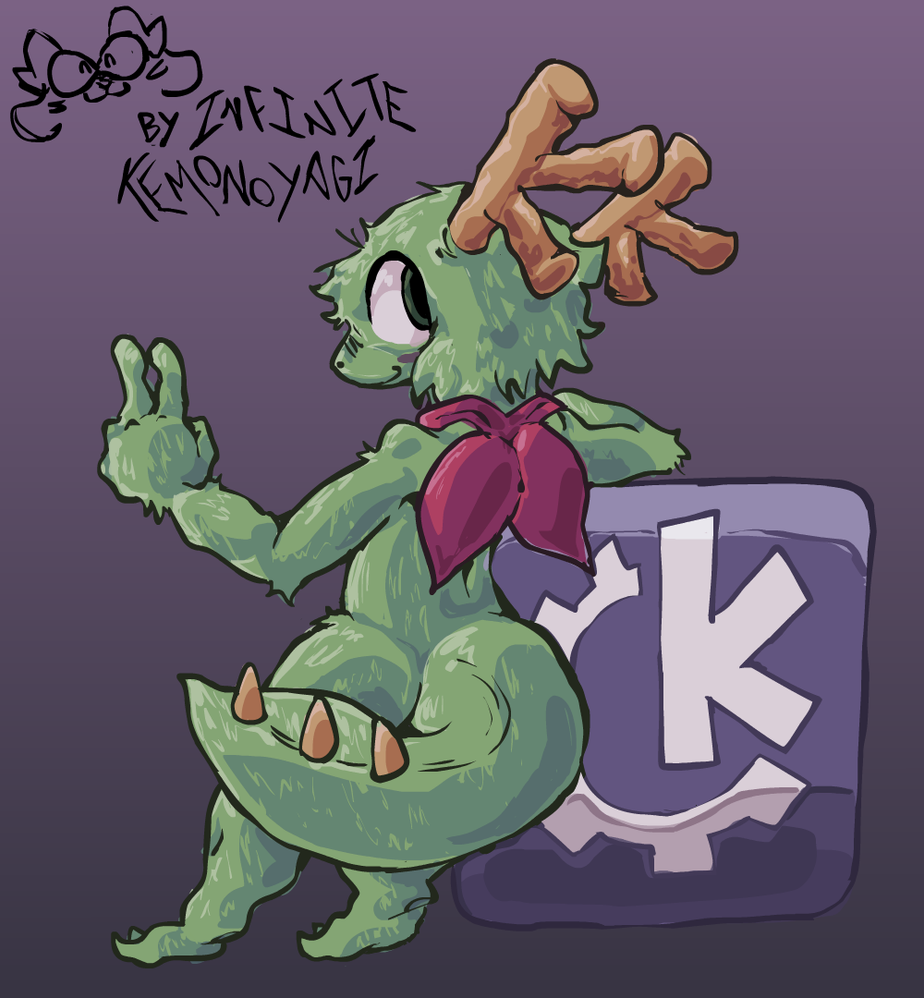 KDE Konqi Fanart #1